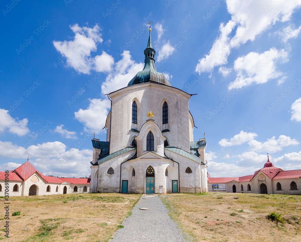Pilgrimage Church of Saint John of Nepomuk at Zelena Hora, Chechia Pilgrimage Church of Saint John of Nepomuk at Zelena Hora, Chechia