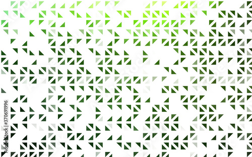 Light Green vector backdrop with lines  triangles.
