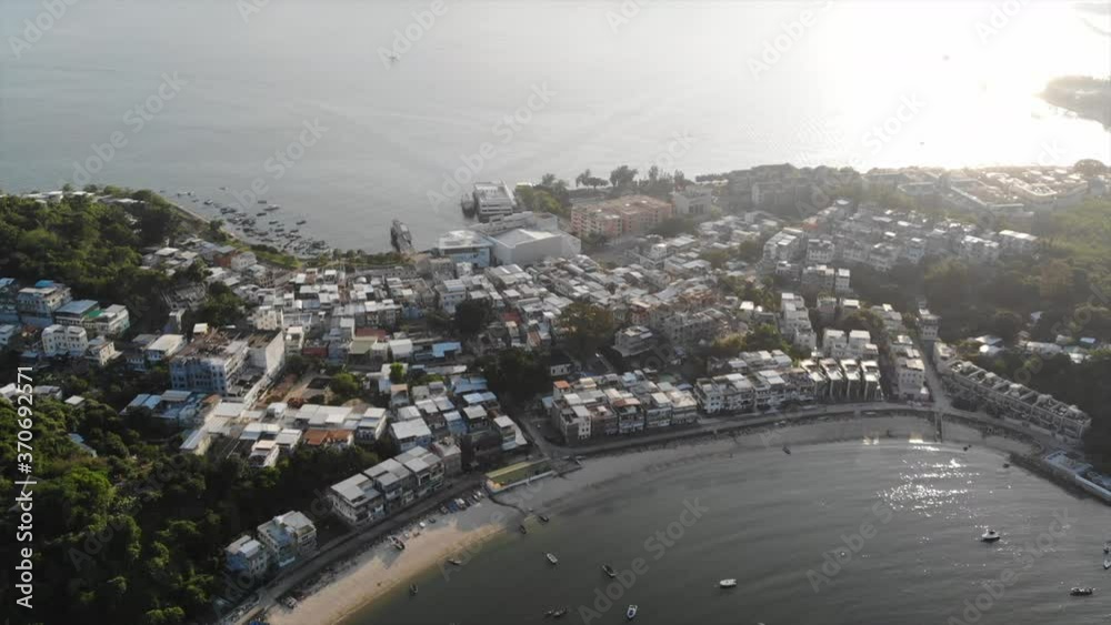 hong kong outlying island peng chau aerial view hong kong outlying island peng chau aerial view