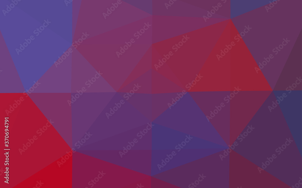 Dark Blue, Red vector blurry triangle template. Dark Blue, Red vector blurry triangle template.