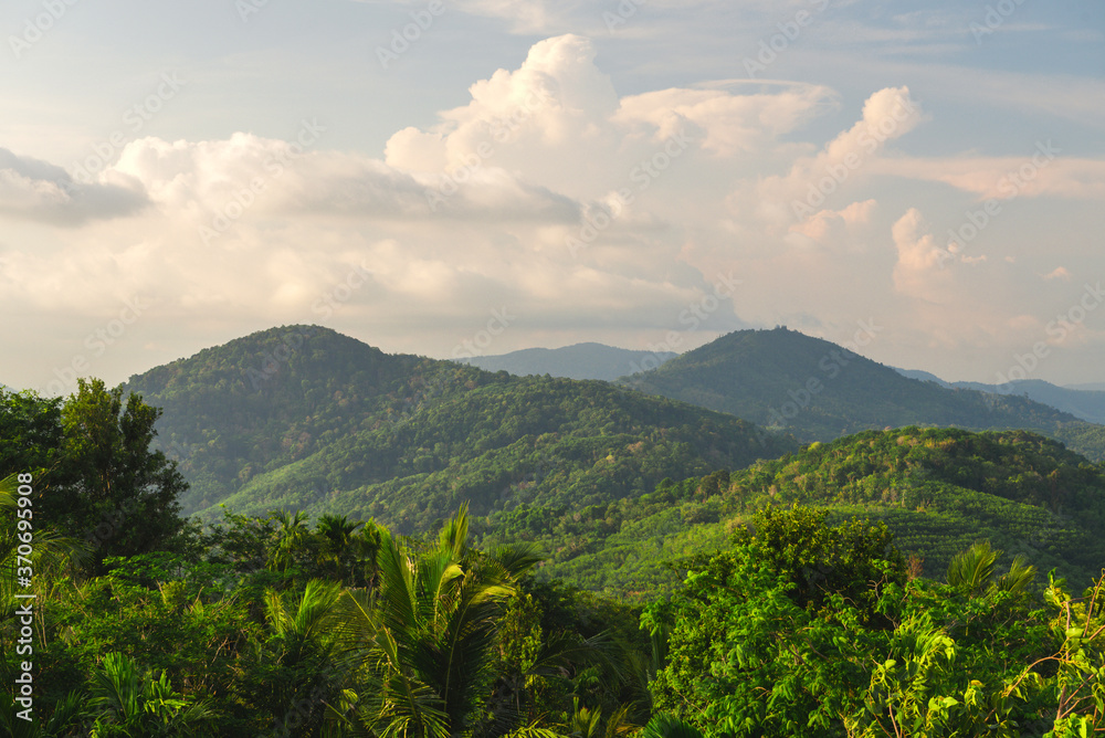 View of the hills of Phuket, Thailand