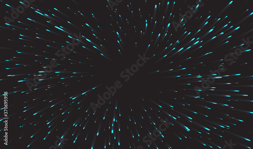 Data stream tunnel abstract vector background. Data fast transfer