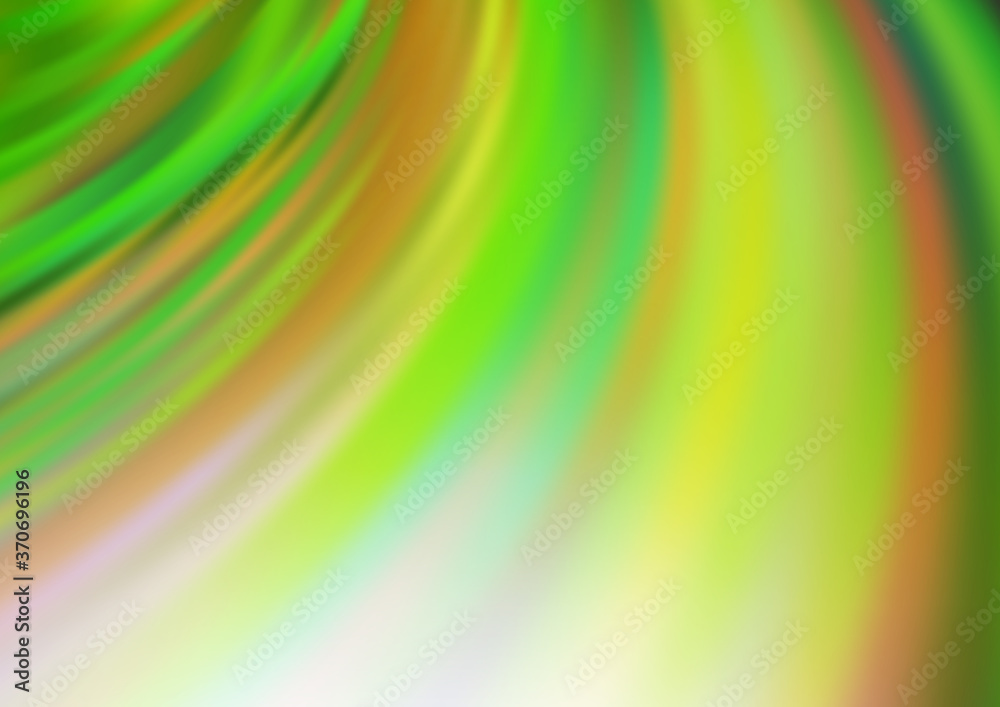 Fototapeta premium Light Green vector template with bent ribbons.