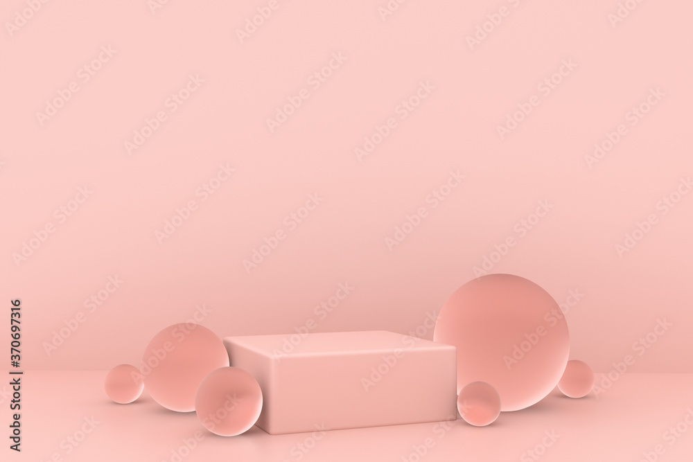 Geometric scene for the presentation of the product. Minimal pastel color concept. Mockup for products or perfumes. 3D Render Geometric scene for the presentation of the product. Minimal pastel color concept. Mockup for products or perfumes. 3D Render