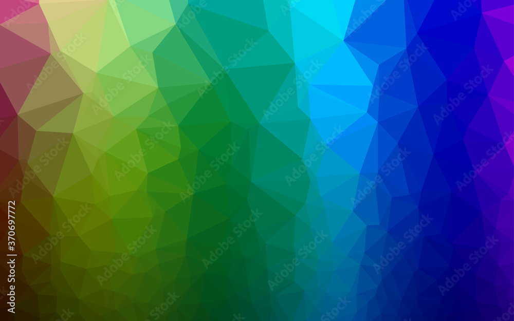 Obraz premium Dark Multicolor, Rainbow vector abstract mosaic background.