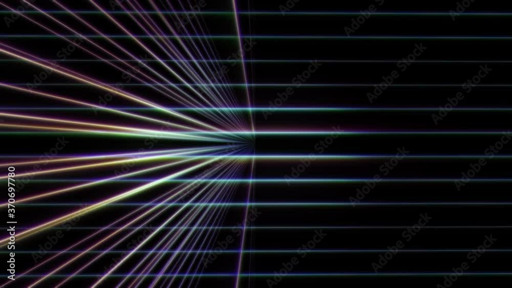 3d line neon light in space 3d line neon light in space
