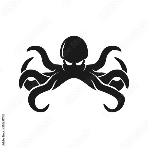 Octopus logo illustration creative concept photo