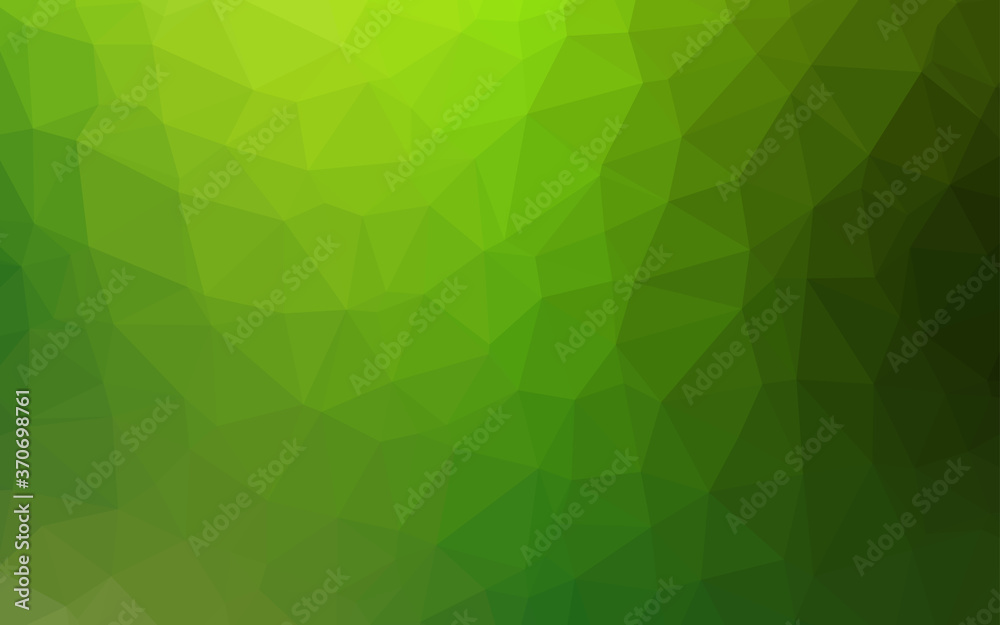 Light Green vector shining triangular template. Light Green vector shining triangular template.