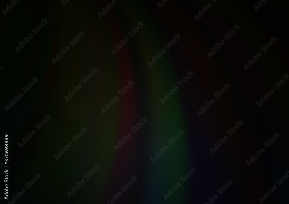Fototapeta premium Dark Black vector background with bent ribbons.