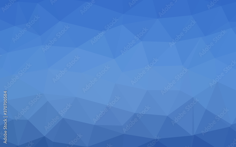 Light BLUE vector shining triangular pattern. Light BLUE vector shining triangular pattern.