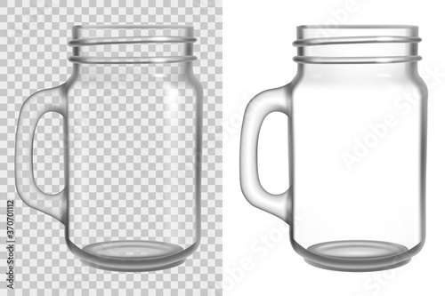 Clear glass cup mock up
