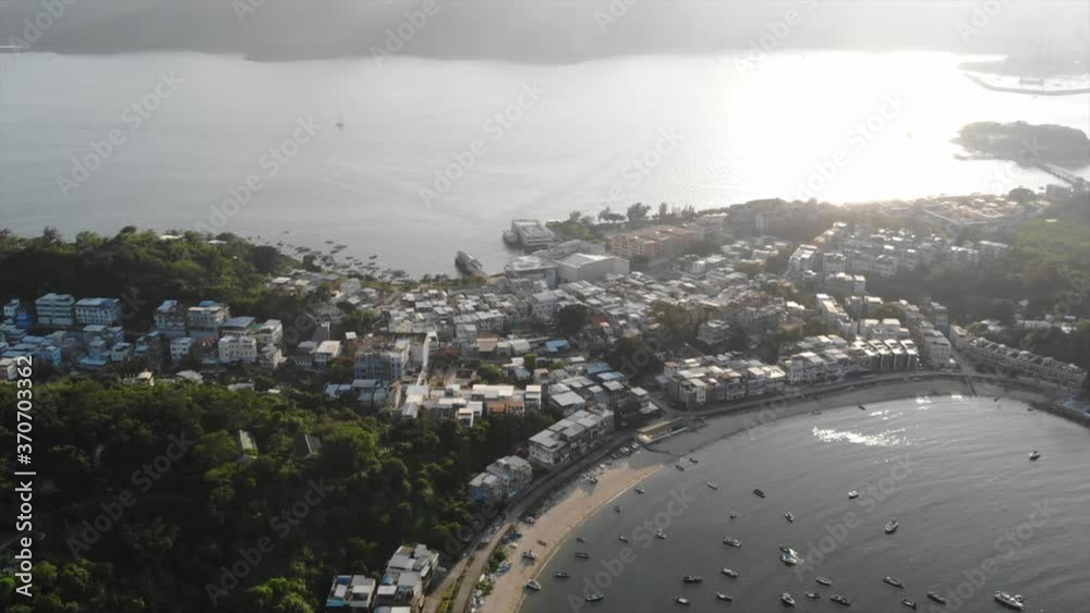 hong kong outlying island peng chau aerial view