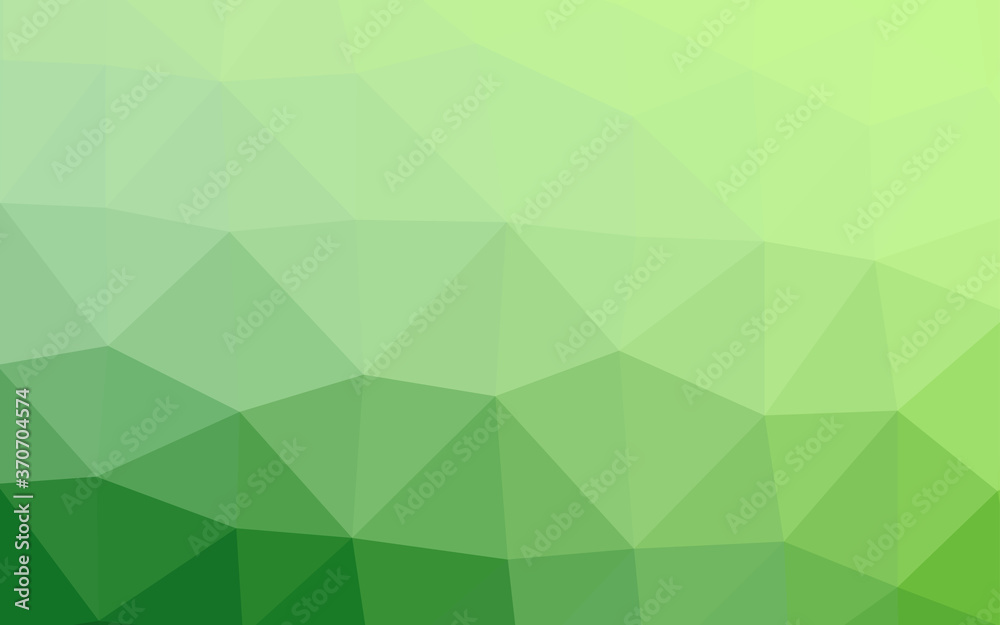 Light Green vector triangle mosaic template. Light Green vector triangle mosaic template.