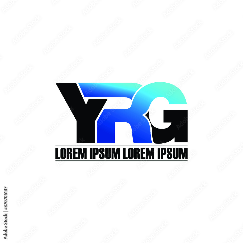Letter YRG monogram logo design Letter YRG monogram logo design