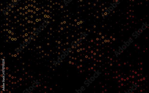 Light Yellow, Orange vector cover with spots.