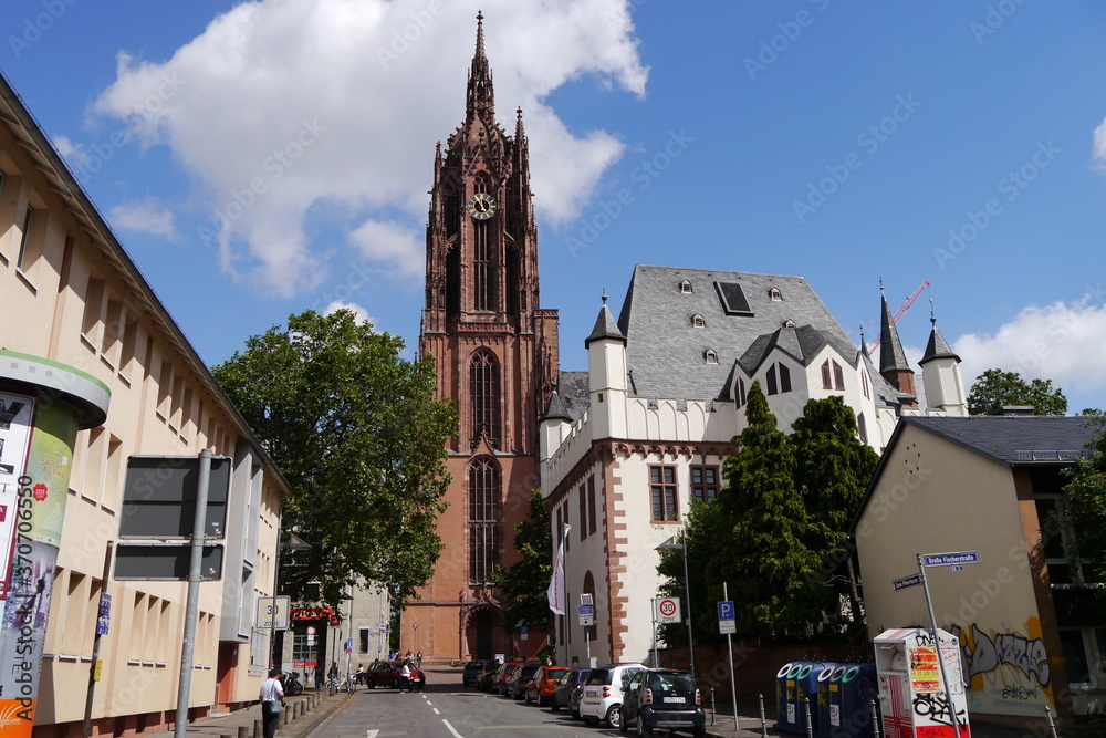 Kirchturm Kaiserdom in Frankfurt am Main