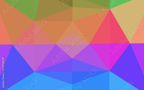 Light Multicolor  Rainbow vector low poly texture.