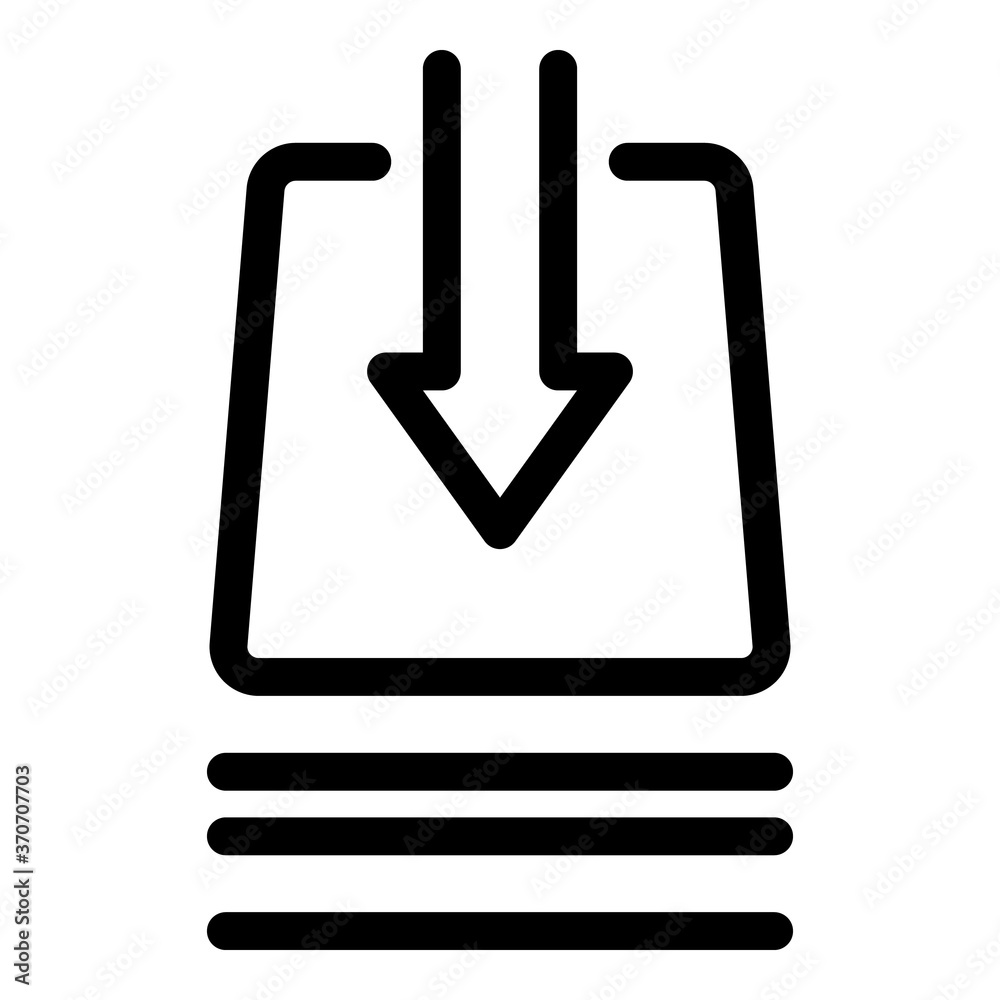 Absorbent material icon. Outline absorbent material vector icon for web design isolated on white background Absorbent material icon. Outline absorbent material vector icon for web design isolated on white background