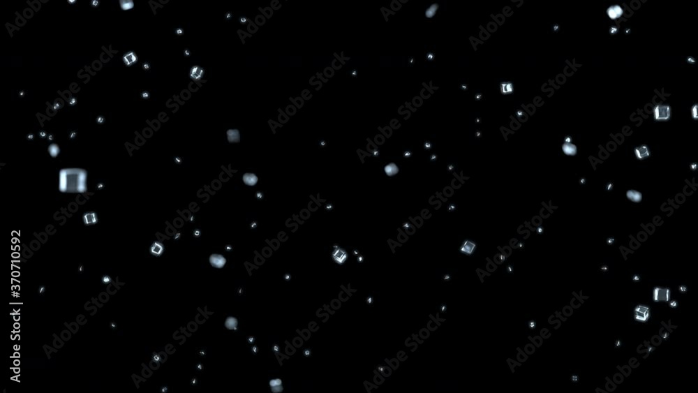 Ice cube moving is a line in the same direction. Ice cube moving is a line in the same direction.