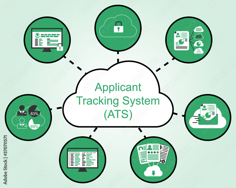 Applicant Tracking System (ATS) icons - Vector Applicant Tracking System (ATS) icons - Vector