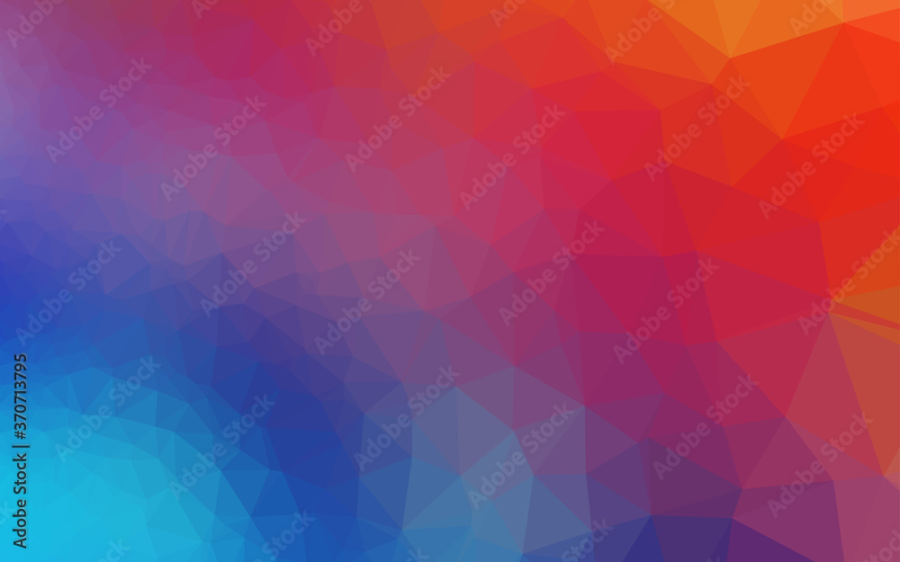 Light Blue, Red vector blurry triangle template. Light Blue, Red vector blurry triangle template.