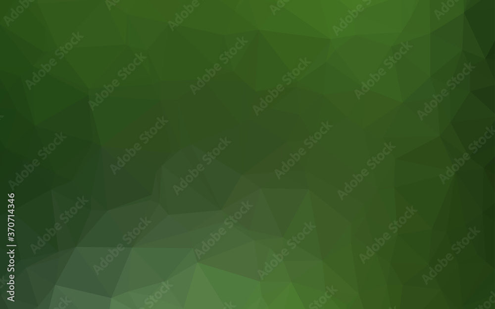 Light Green vector abstract polygonal cover. Light Green vector abstract polygonal cover.