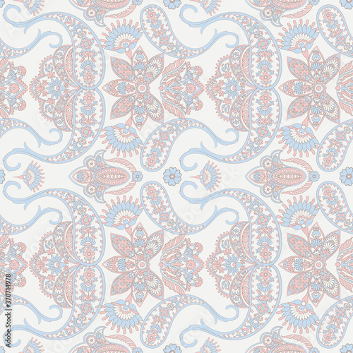 paisley seamless Vector pattern. batik style background