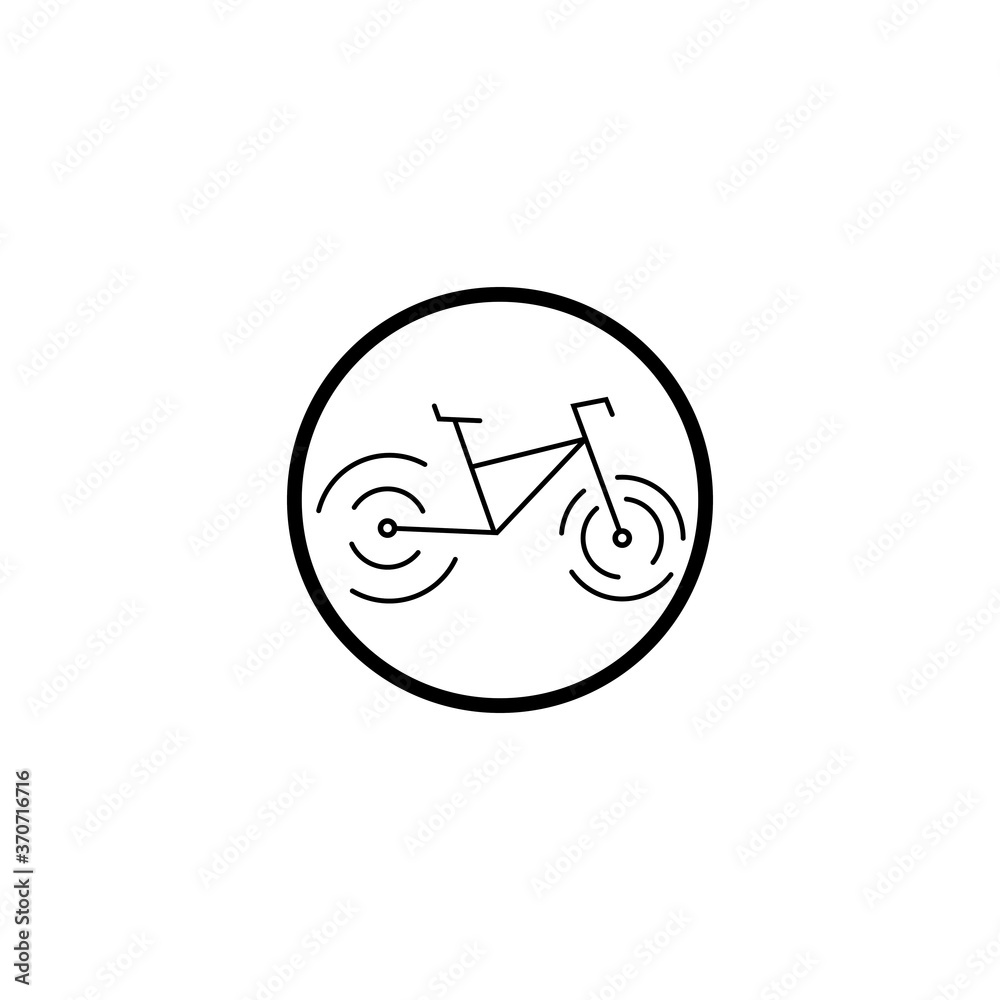 Fototapeta premium Bicycle Icon Vector Design Template