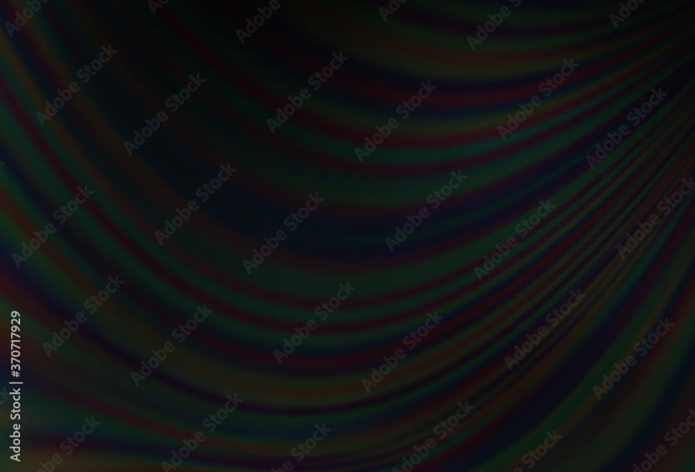 Fototapeta premium Dark Silver, Gray vector background with liquid shapes.