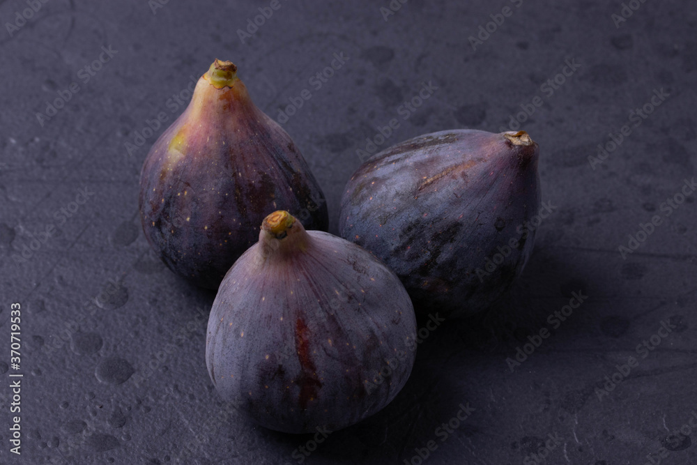 some natural figs on the light background