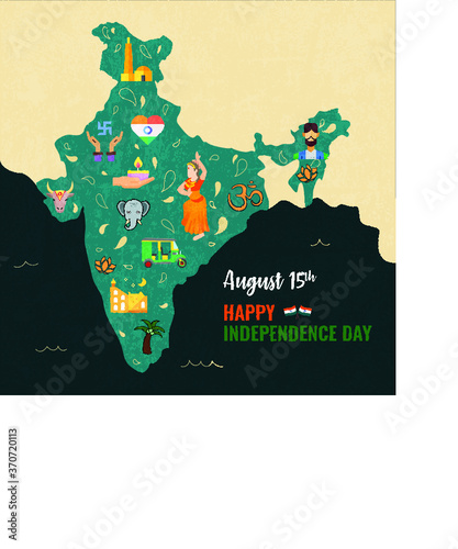 Vector map of India