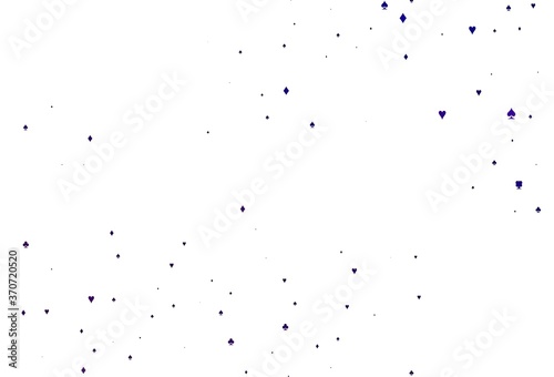Light Purple vector template with poker symbols.