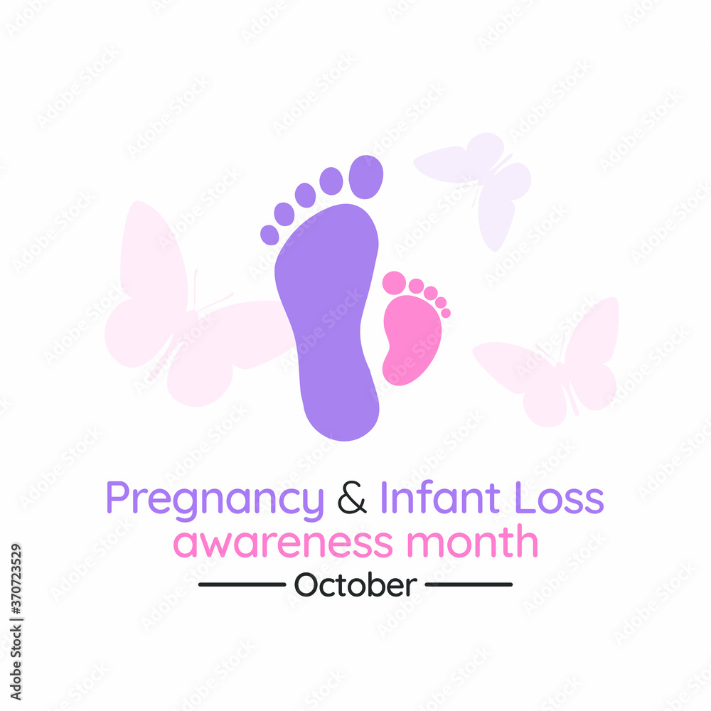 Vector illustration on the theme of Pregnancy and infant loss awareness month observed each year during October. Vector illustration on the theme of Pregnancy and infant loss awareness month observed each year during October.