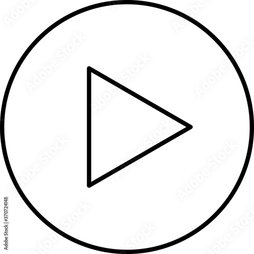 再生用のボタンのベクターアイコン
