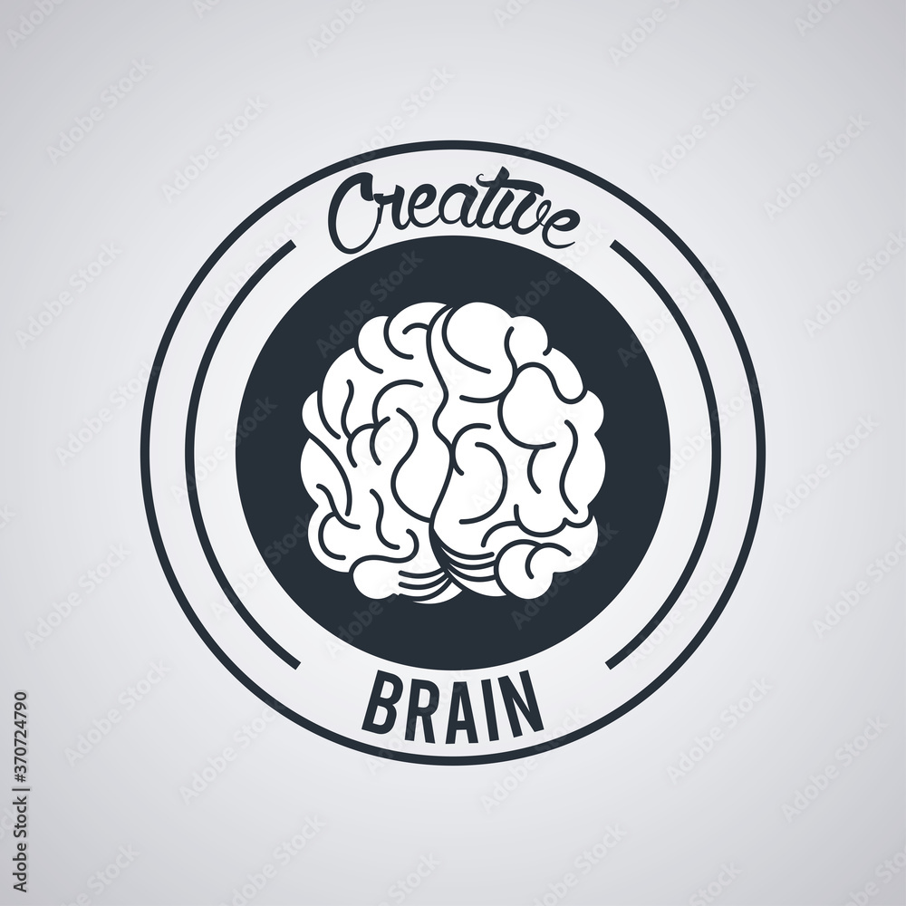 creative brain circle seal stamp creative brain circle seal stamp