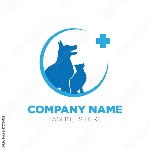 Pet Care Vector Logo photo
