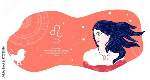 Zodiac background. Gemini constellation. Horizontal banner. Vector illustration.