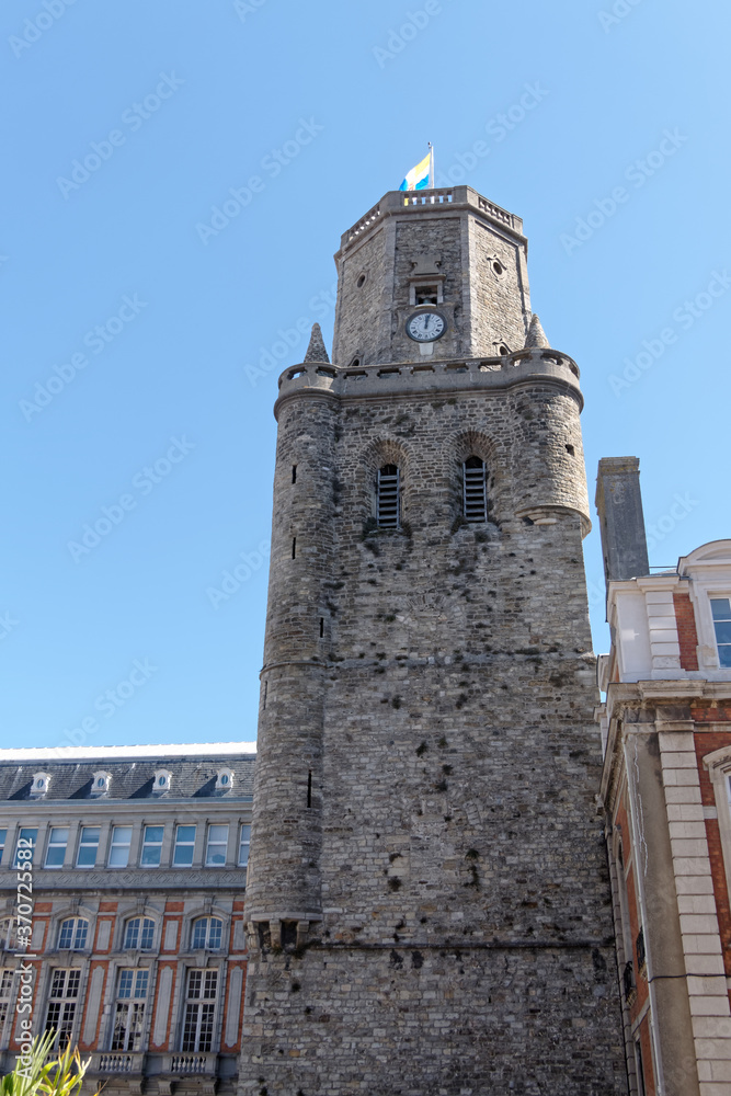 Inscrit au patrimoine mondial de l'humanité le beffroi de Boulogne sur mer - France