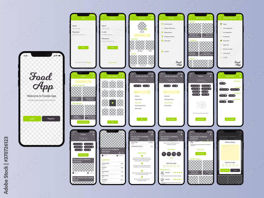 Food Recipes App Ui Kit
