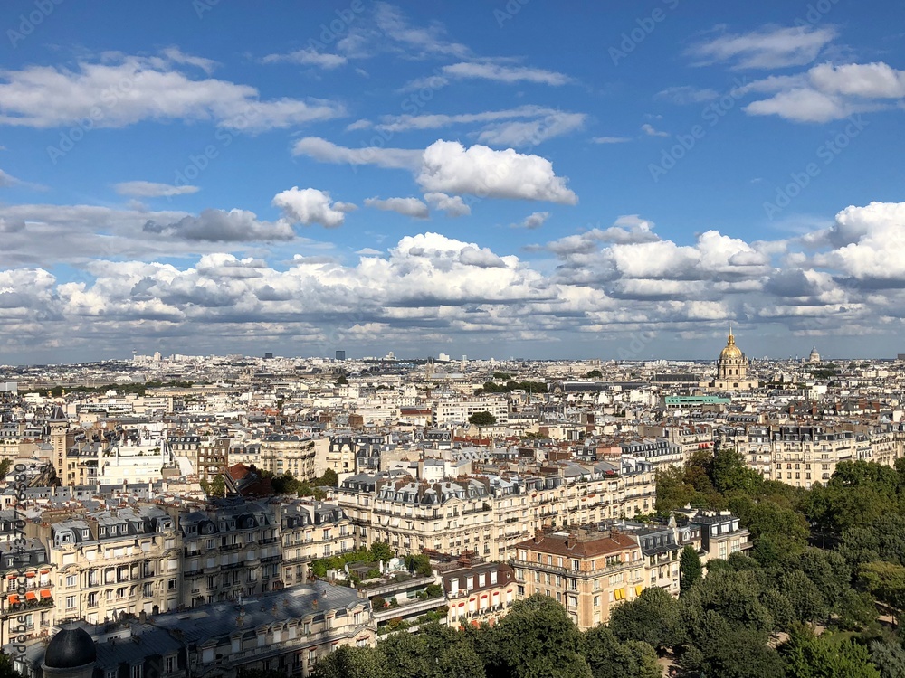 panoramic view of paris