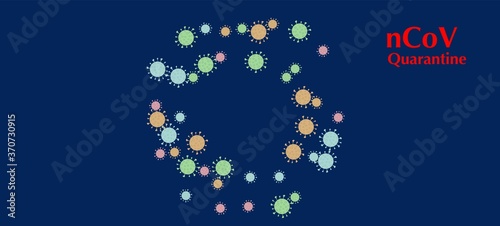 nCoV Quarantine Vector Banner. Business Information During 