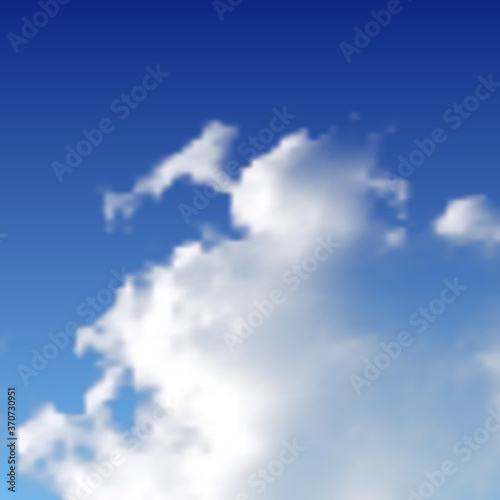 Natural background with cloud on blue sky