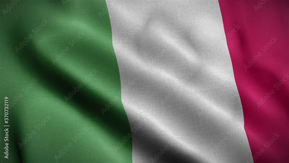 Flag of Italy 3D Loop Flag of Italy 3D Loop