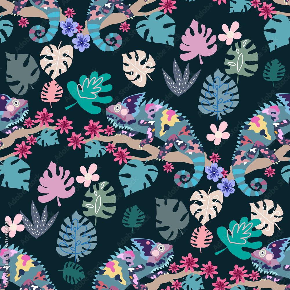 Obraz premium Hchameleon pattern 2