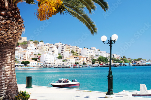 The pictursque port of Sitia, Crete, Greece. photo