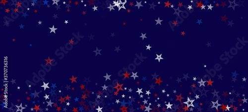 National American Stars Vector Background. USA 11th of November Labor Veteran's President's 4th of July Memorial Independence Day 