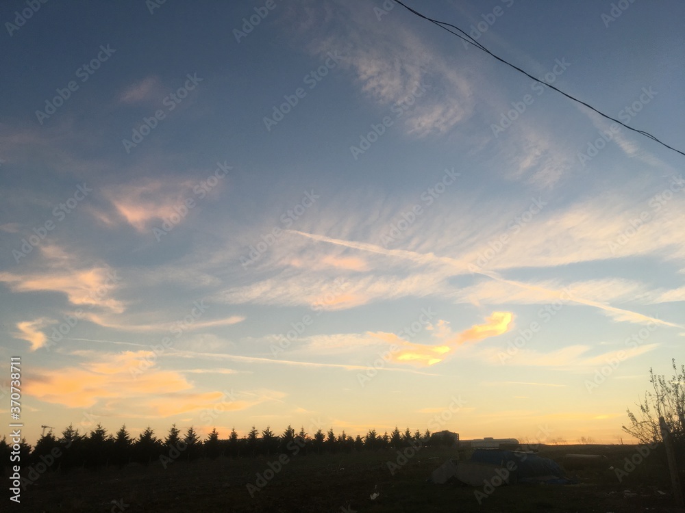 sunset in the sky sunset in the sky
