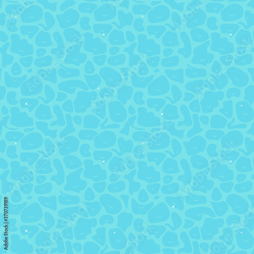Seamless water pattern flat design vector illustration
