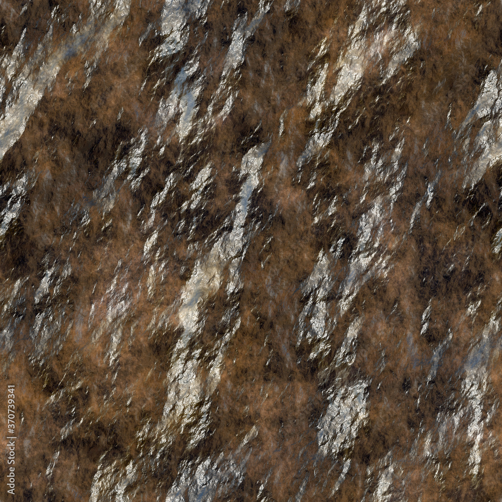 Wet Rock Seamless Texture, computer generated