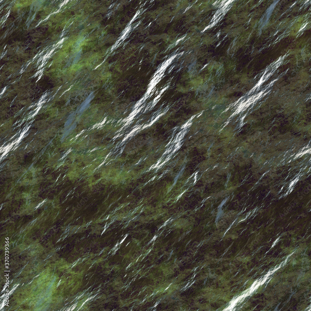 Wet Rock Seamless Texture, computer generated